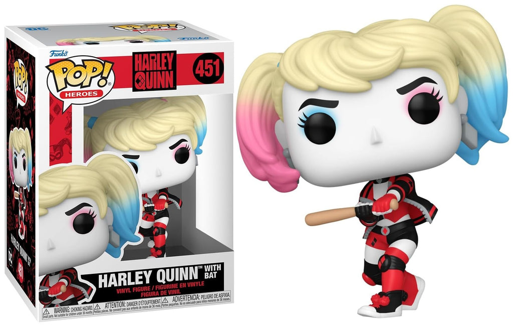 POP! Heroes DC Comics: Harley Quinn Takeover Vinyl Figure Harley with Bat 9 cm