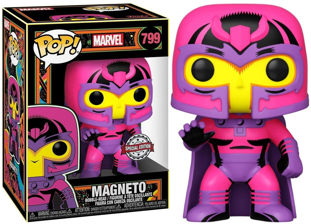 POP! Marvel Vinyl Figure Black Light - Magneto Exclusive 9 cm