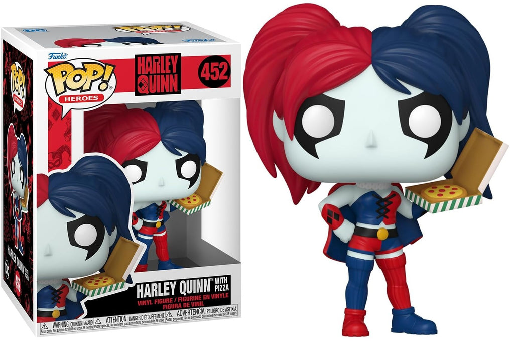 POP! Heroes DC Comics: Harley Quinn Takeover Vinyl Figure Harley with Pizza 9 cm