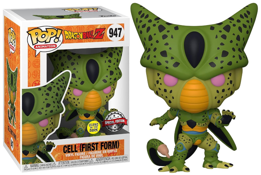 POP! Animation Dragon Ball Z Cell First Form Exclusive (Glows in the Dark) 9 cm