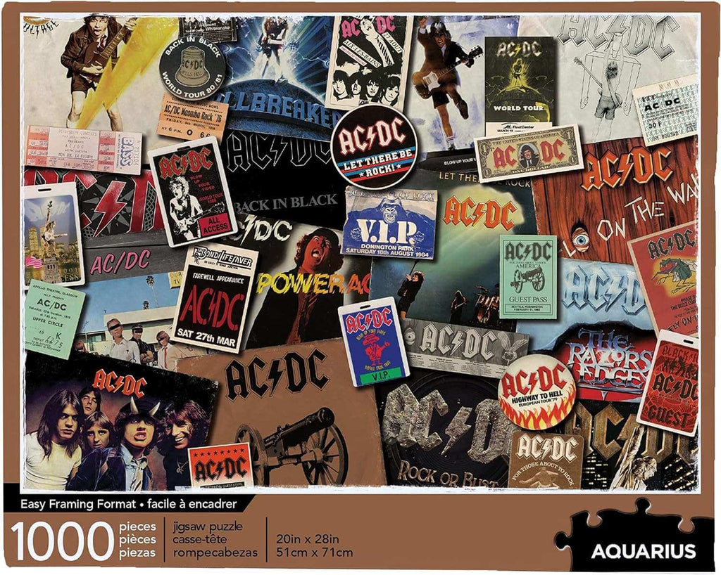 AC/DC Jigsaw Puzzle Albums (1000 peças) ANIMATEK