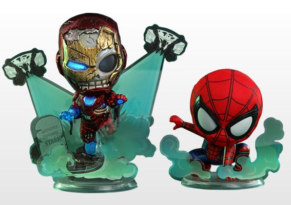 Cosbaby Mini Figures Mysterio's Iron Man Illusion & Spider-Man 10 cm ANIMATEK