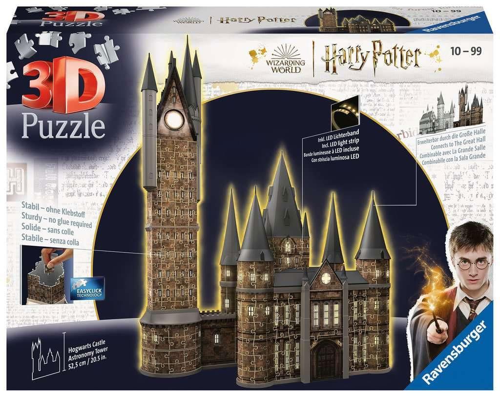 Harry Potter 3D Puzzle Hogwarts Castle: Astronomy Tower - Night Edition (626 Peças) ANIMATEK