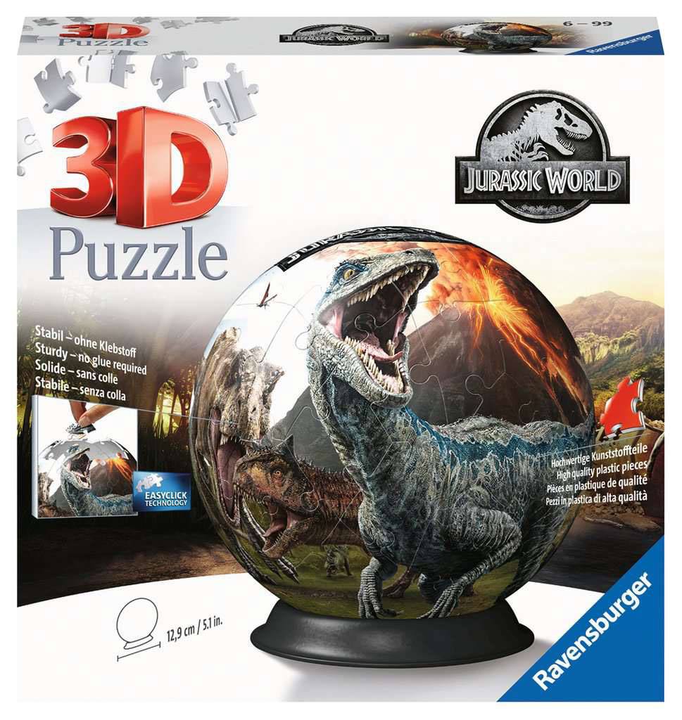 Jurassic World 3D Puzzle Ball (72 peças) ANIMATEK