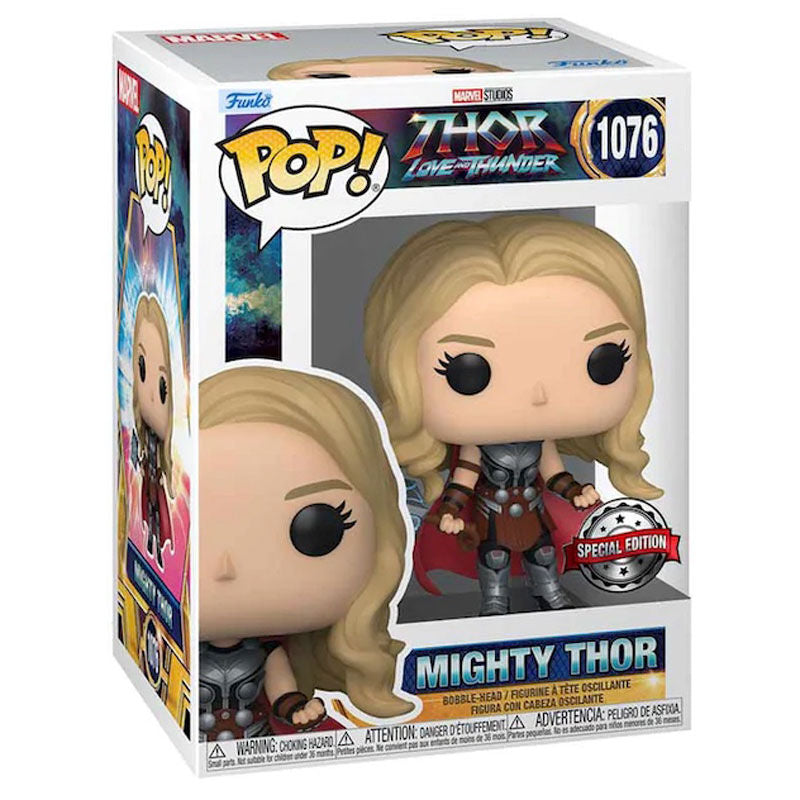 POP! Marvel Exclusive Thor: Love and Thunder Vinyl Figure Mighty Thor 9 cm ANIMATEK