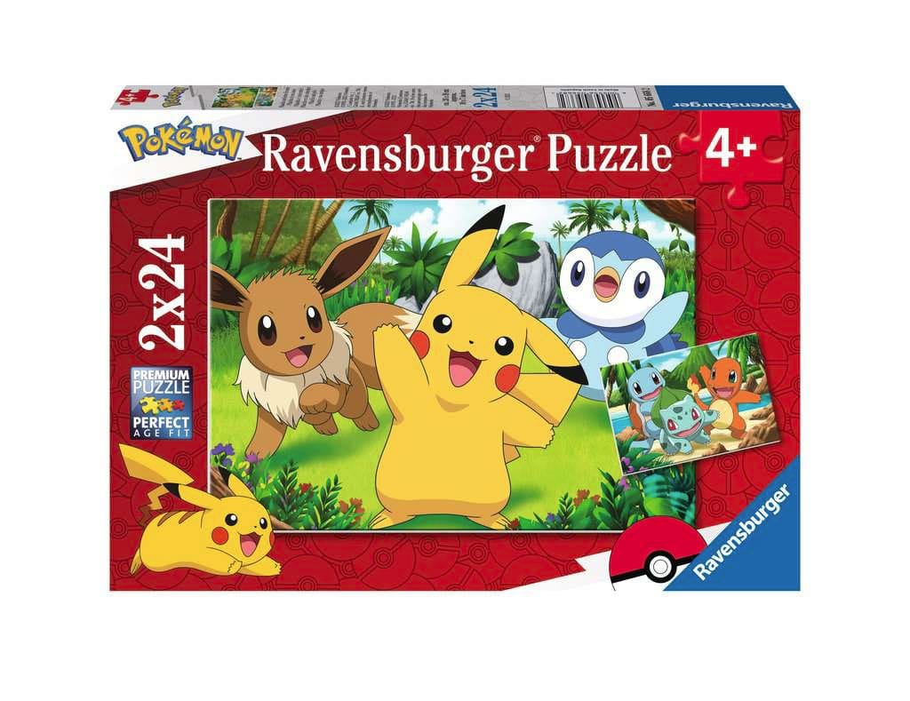 Pokémon Children's Jigsaw Puzzle Pikachu & Friends (2 x 24 peças) ANIMATEK