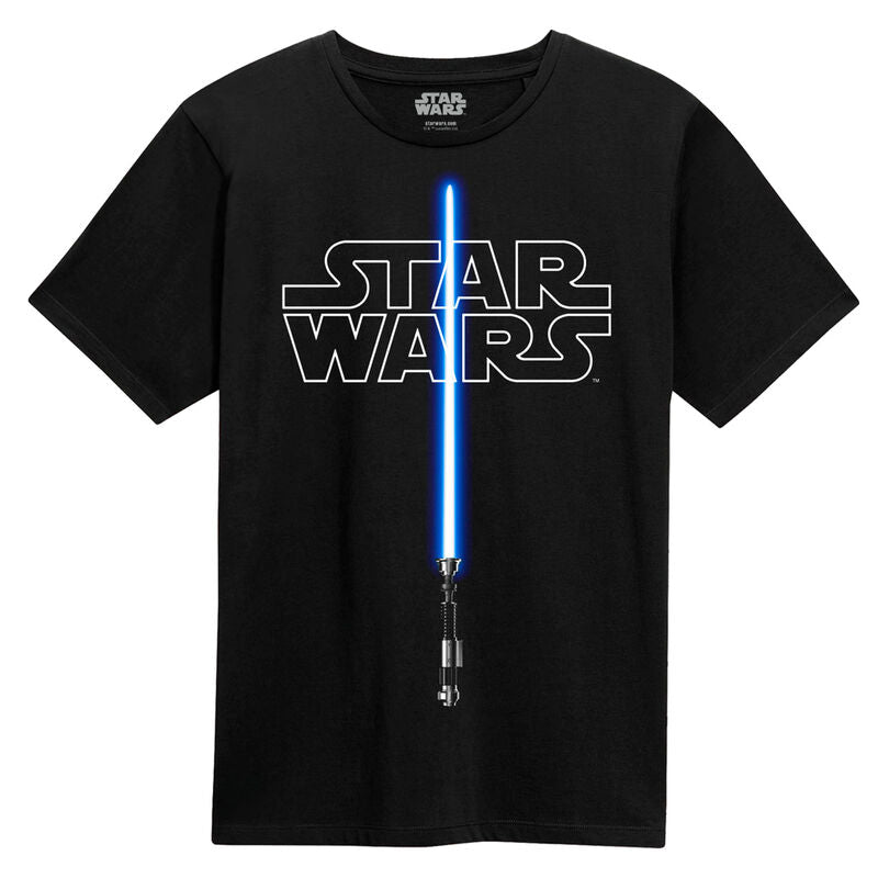 T-shirt Glow In The Dark Lightsaber Star Wars (adulto) ANIMATEK