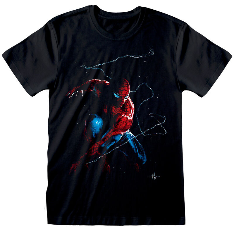 T-shirt Marvel Spiderman Art Adult Black ANIMATEK