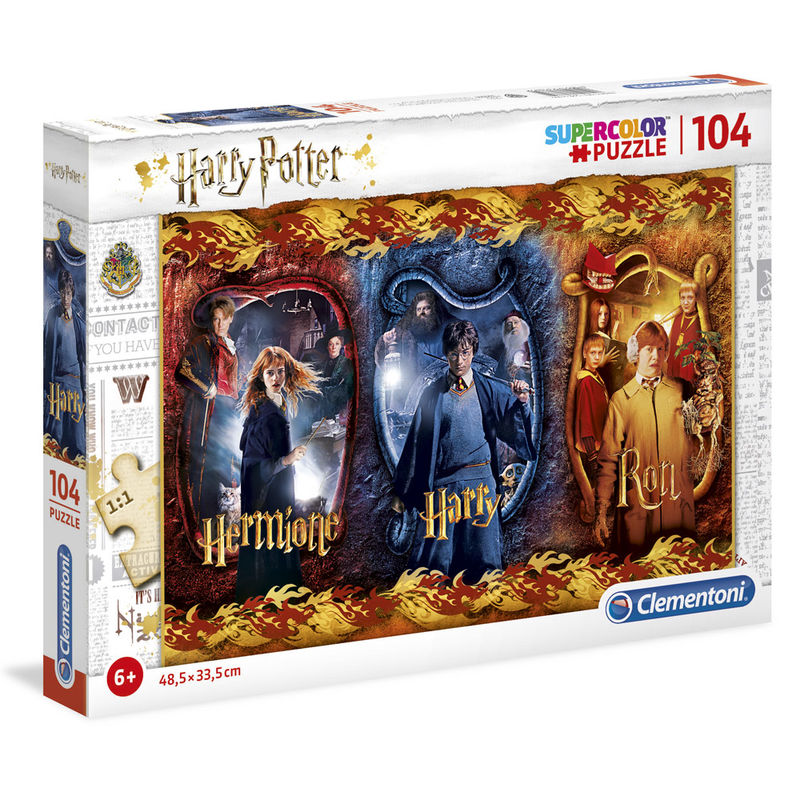 Puzzle Harry, Ron e Hermione Harry Potter 104 Peças - Clementoni Infantil
