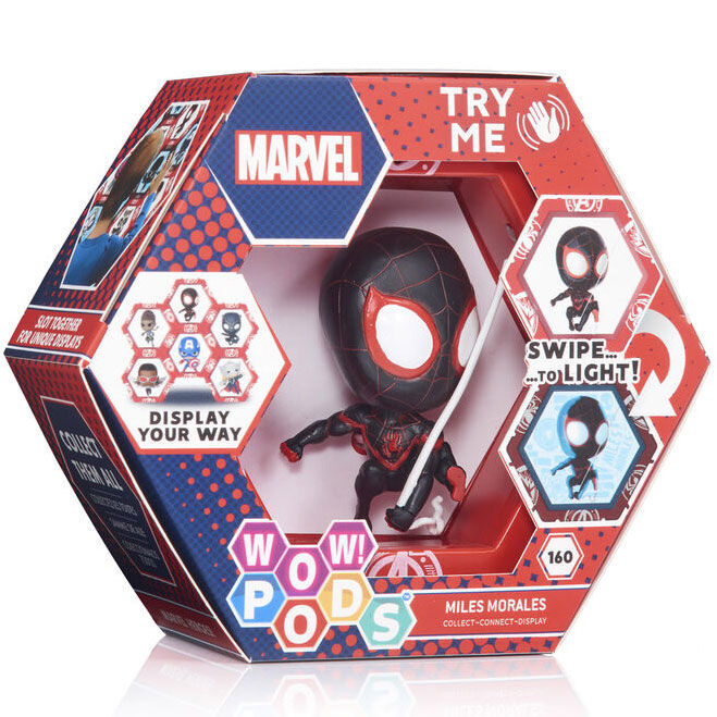 Figura Marvel LED WOW! POD Spiderman Miles Morales