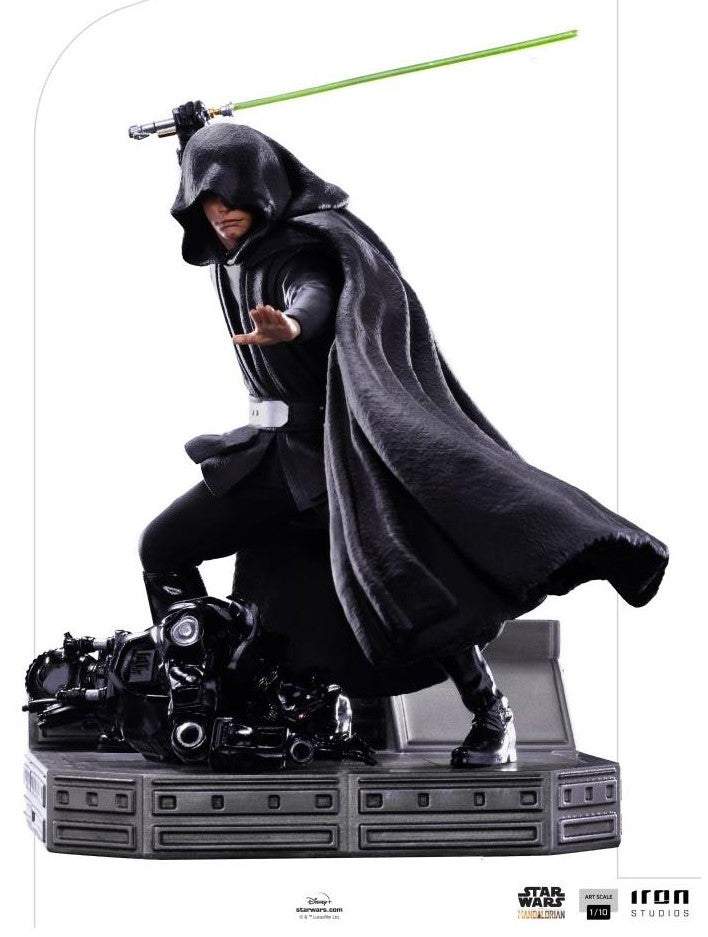 Estátua Iron Studios BDS: The Mandalorian – Luke Skywalker Versão de Combate Art Scale 1/10