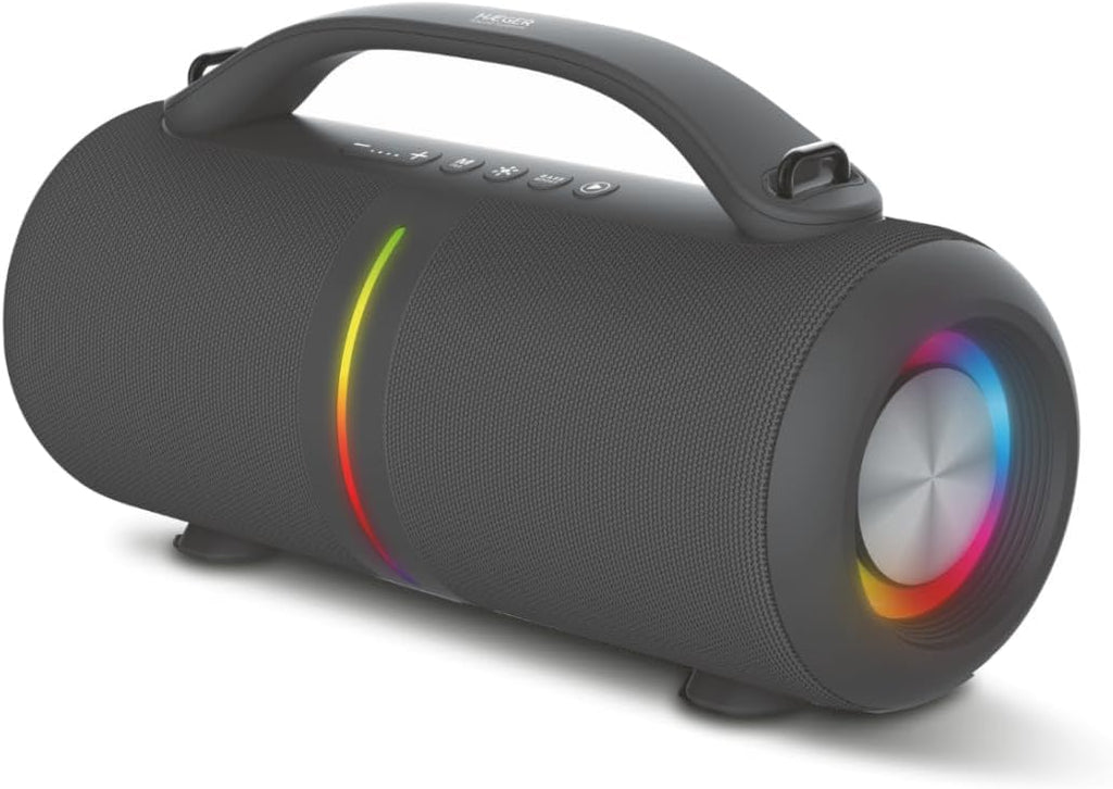 Coluna Bluetooth Portátil HAEGER Super Boom 40W – Som Potente e Autonomia de 24h - TEK - Informática - HAEGER
