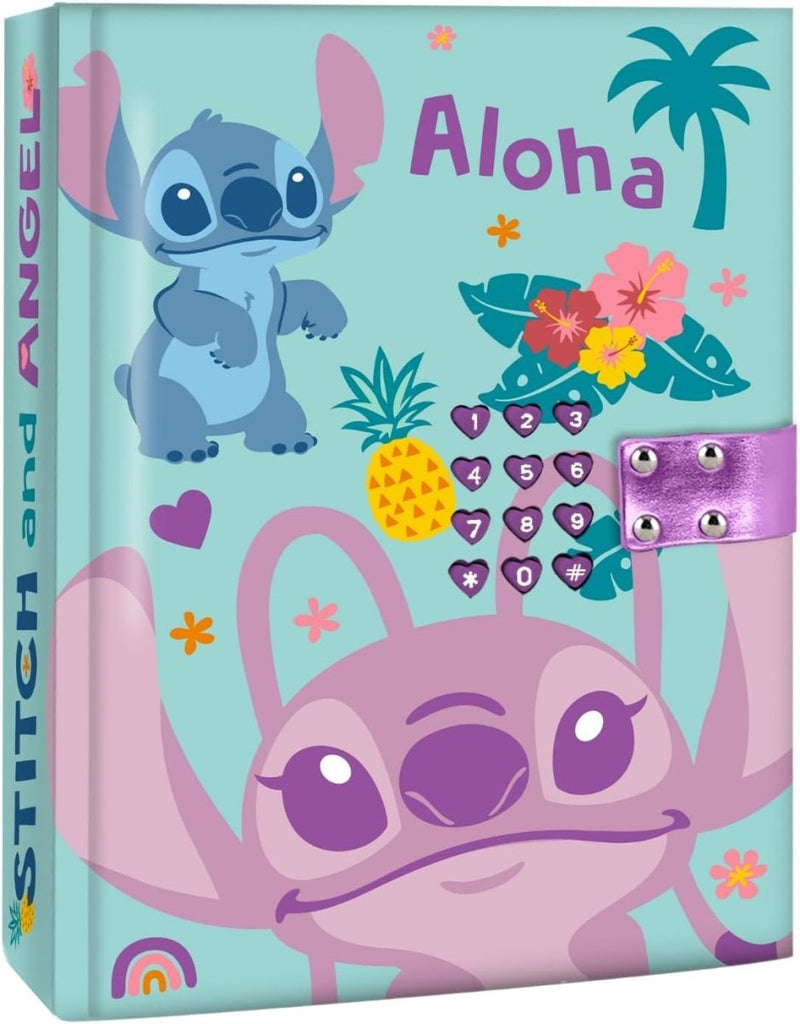 Diário Secreto Eletrónico Disney Stitch com Código - Papelaria - Kids Licensing