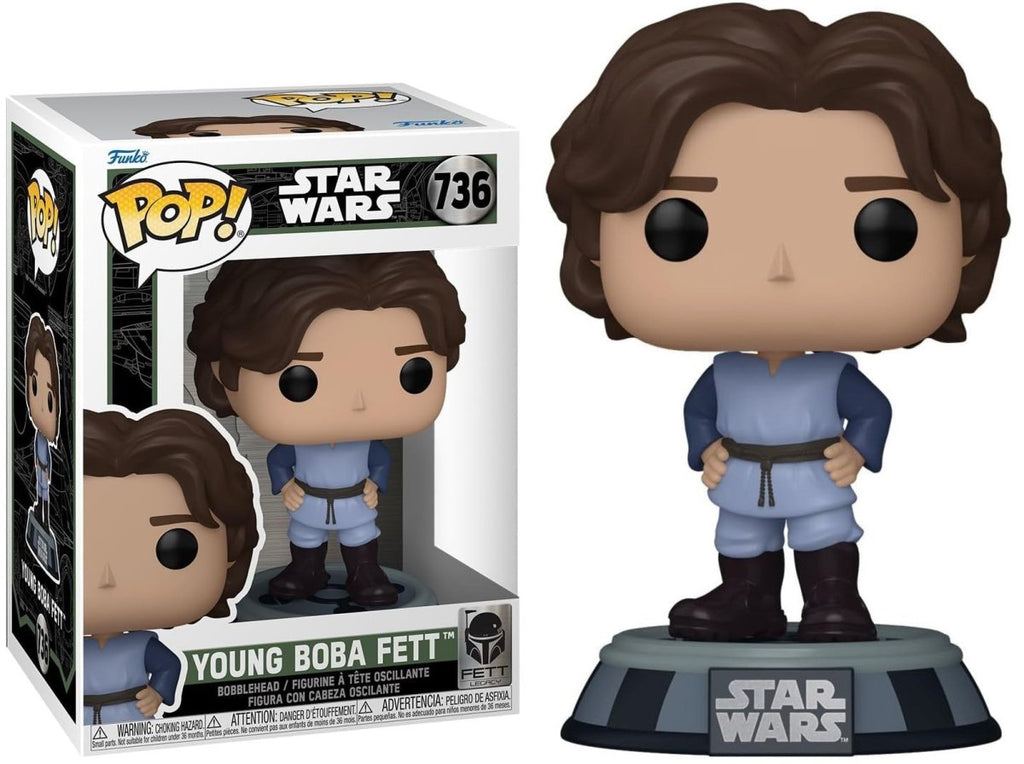 POP! Star Wars: Young Boba Fett 9 cm - Colecionáveis - Funko
