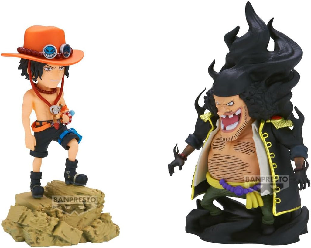 One Piece Portgas D. Ace vs Marshall D. Teach Log Stories World Collectable Figure 8 cm