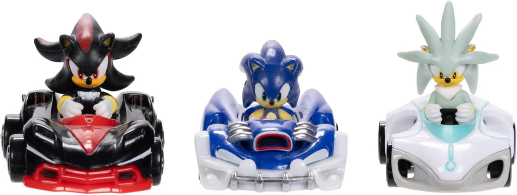 Pack de 3 Veículos 1:64 – Sonic The Hedgehog