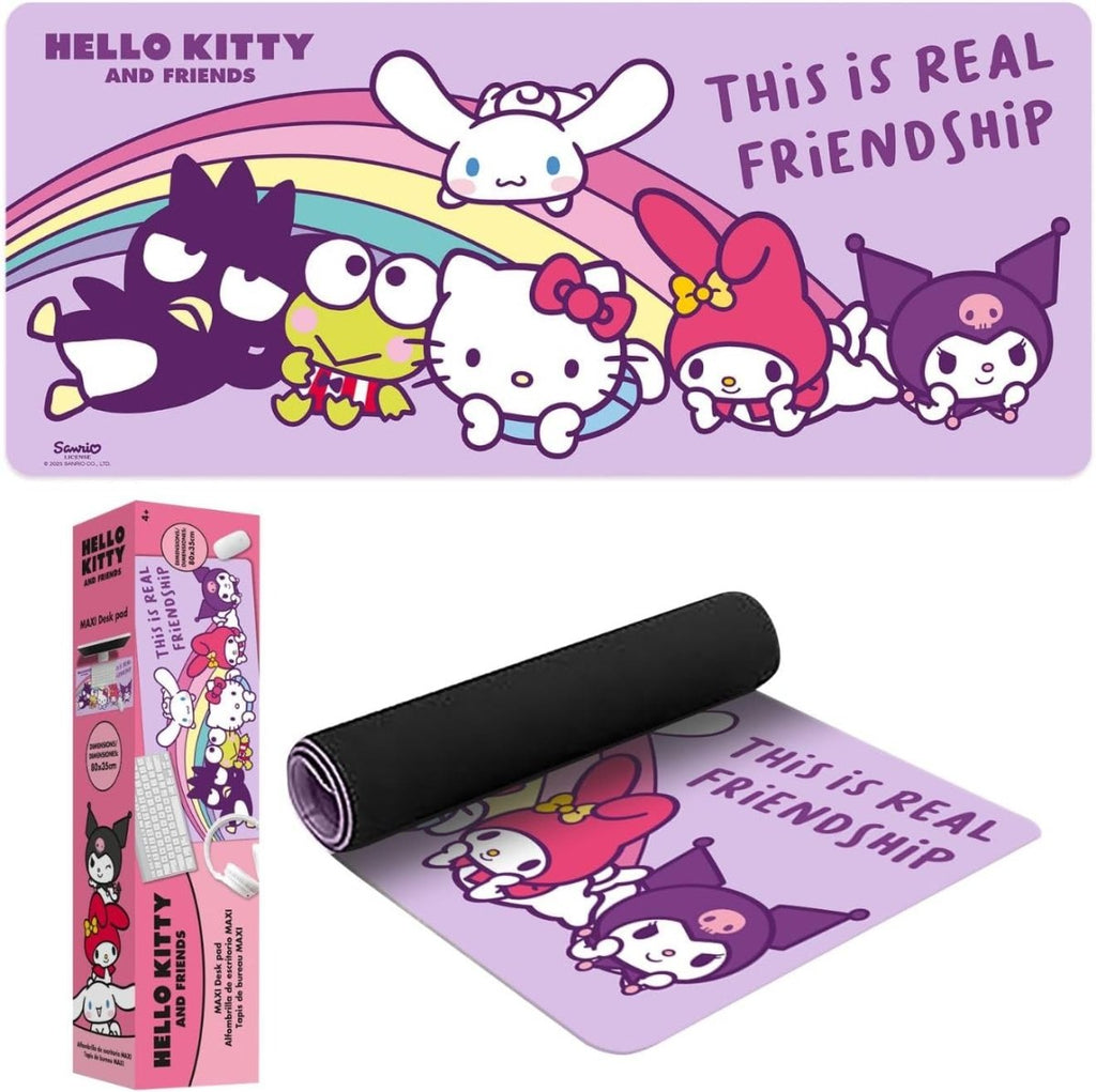 Tapete de Secretária Hello Kitty \u0026 Friends – 80x35 cm - ANIMATEK, image size:1024x1021