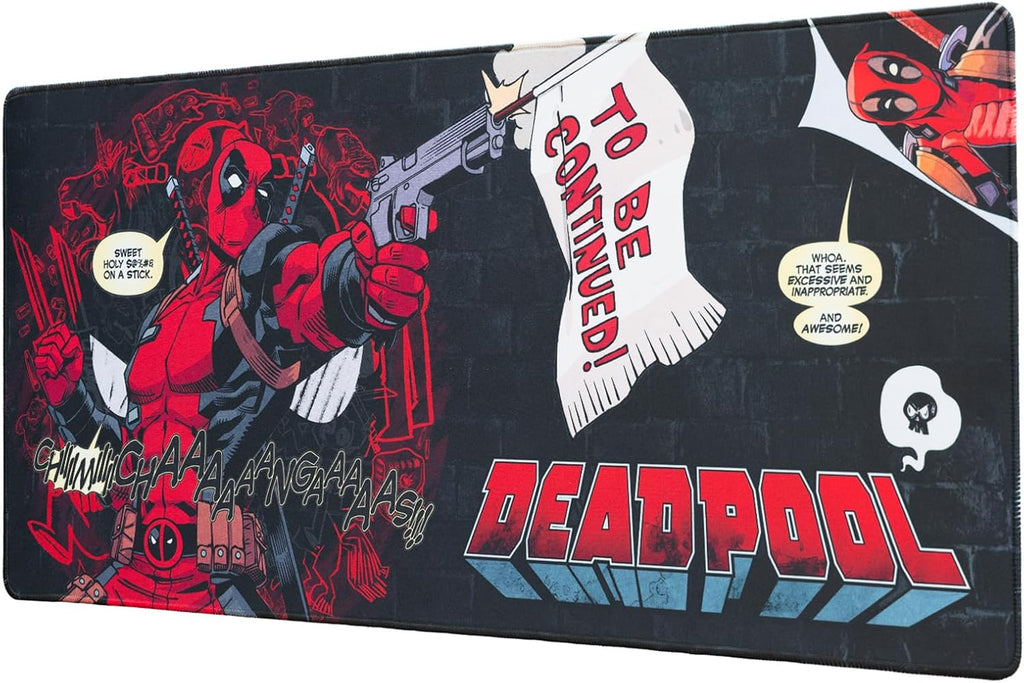 Tapete de Secretária Gaming Marvel Deadpool XL (80 x 35 cm)