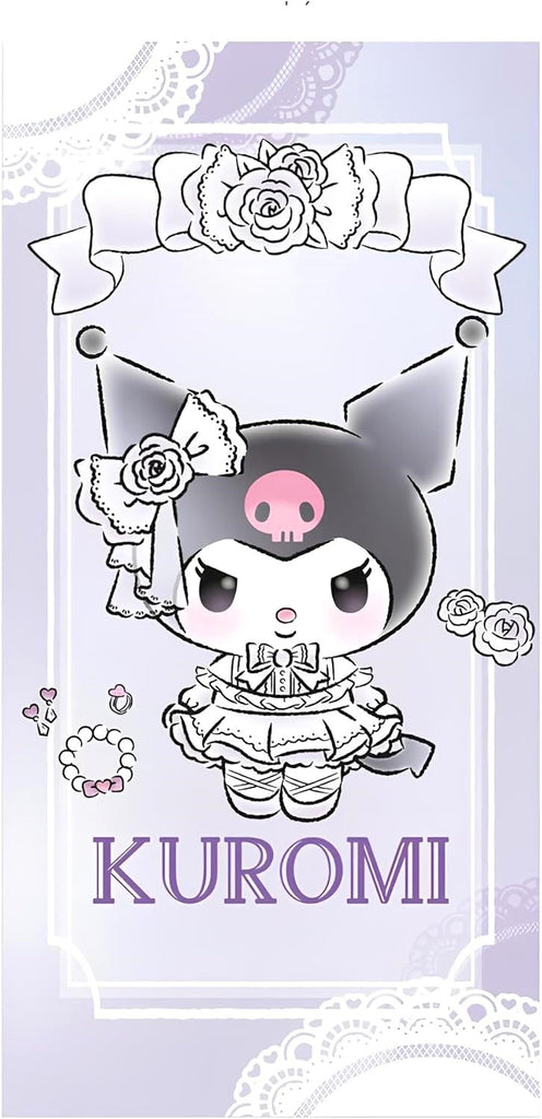Toalha de Praia em Microfibra Sanrio Kuromi 70x140cm