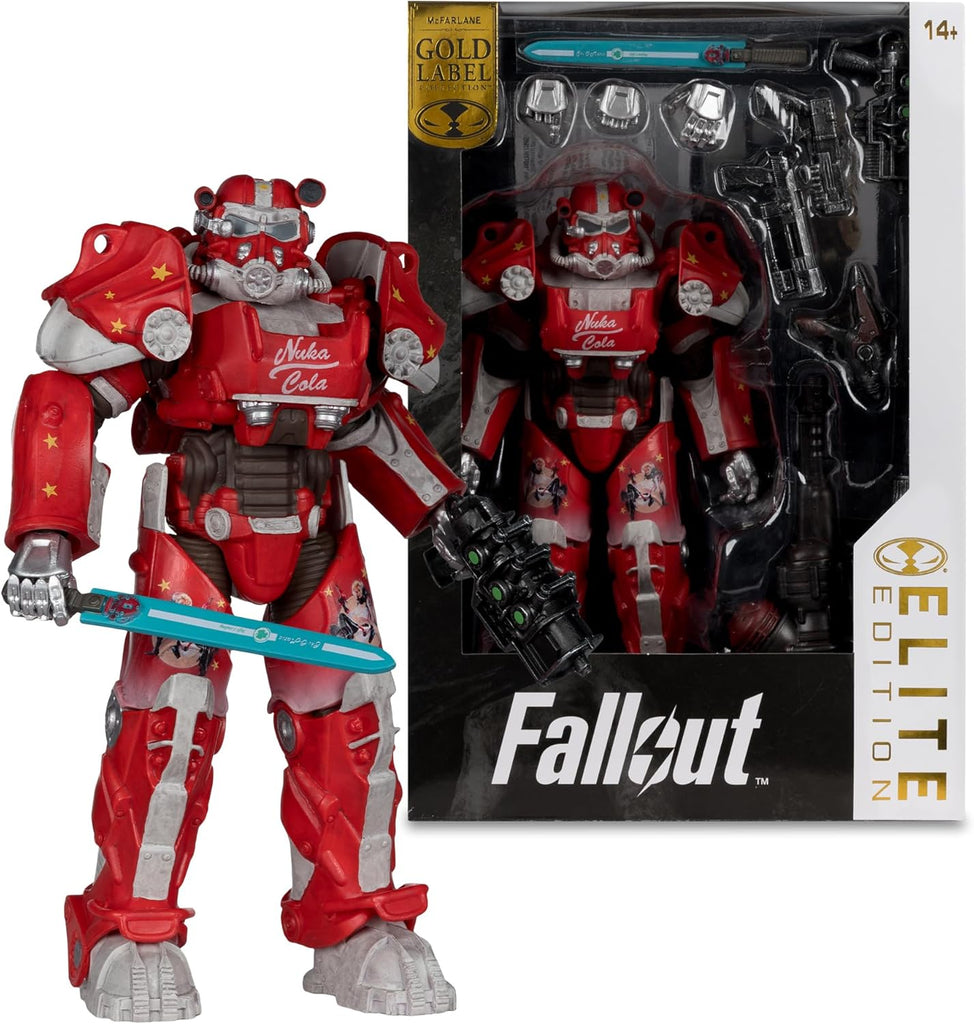 Fallout 76 Nuka Cola T-60 Gold Label Elite Edition #8 18 cm | Figura McFarlane Toys Oficial