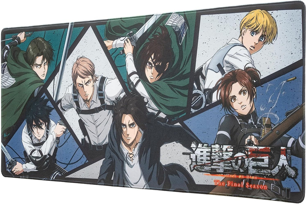 Tapete de Secretária Gaming XXL Attack on Titan – 80x35cm