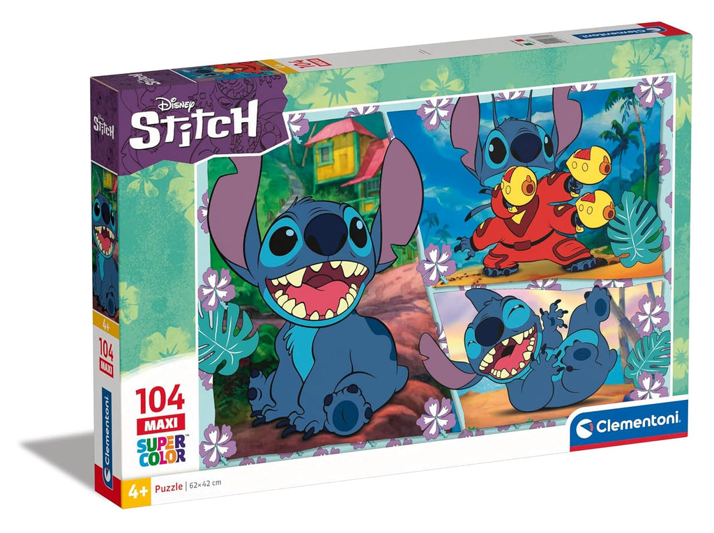 Disney Stitch Maxi Puzzle 104 Peças – Diversão em Grande Formato