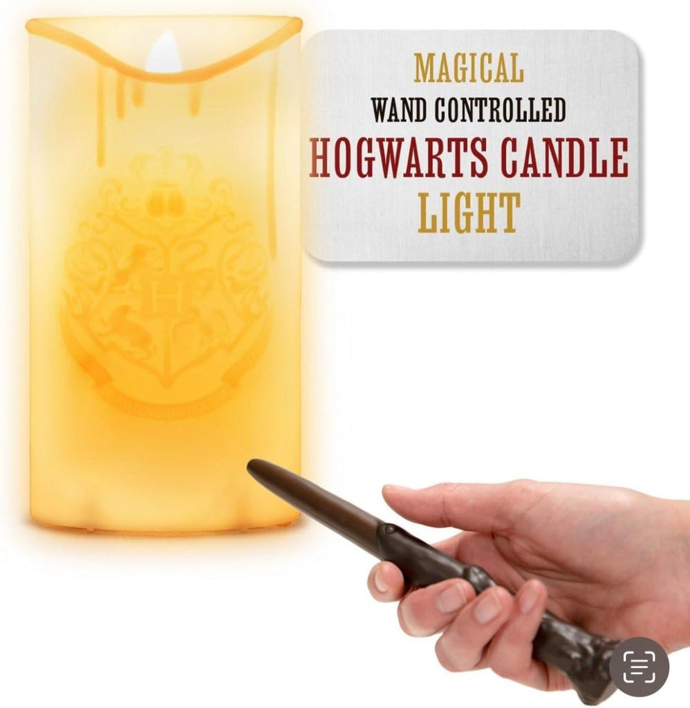 Candeeiro LED com Vela e Varinha Harry Potter – 15 cm | Controlo Remoto Mágico - Colecionáveis - Paladone Products