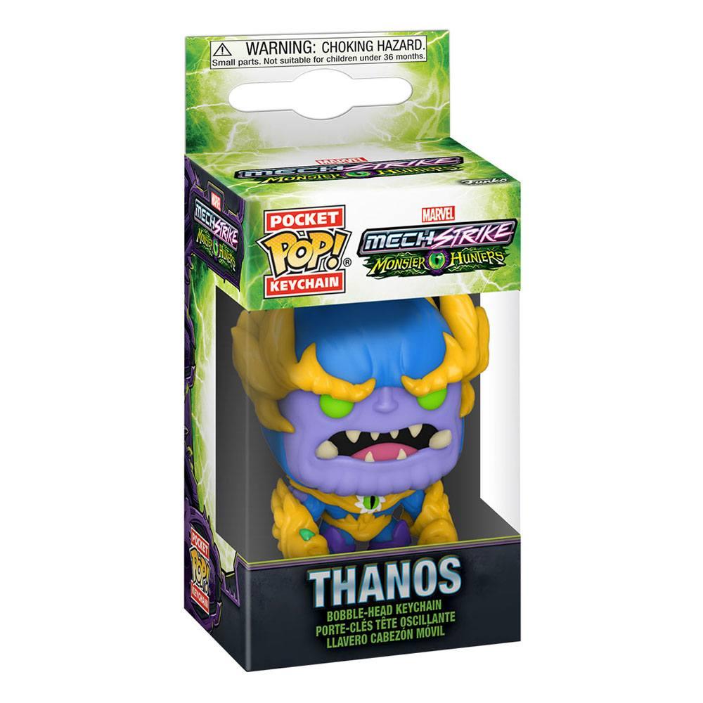 Chaveiro de Bolso Marvel: Monster Hunters Pop! Vinyl 4 cm Thanos ANIMATEK