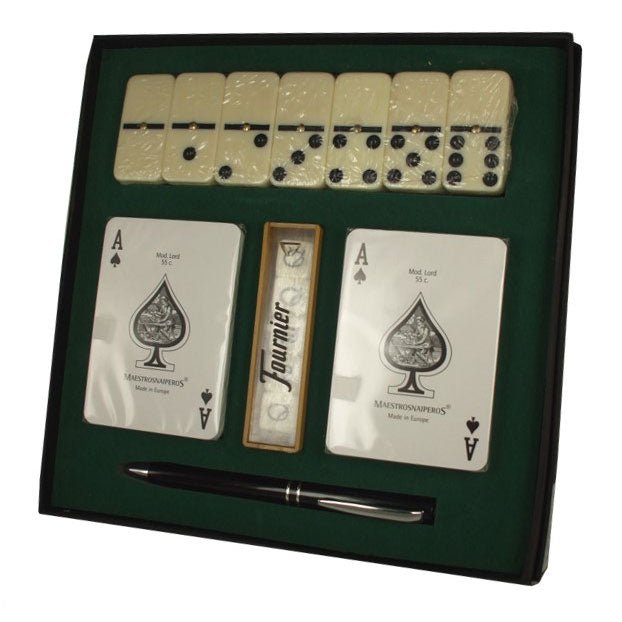 Conjunto Cartas, Dominó, Esferográfica e Dados EA090 - Diversão Completa - Toys - ANIMATEK