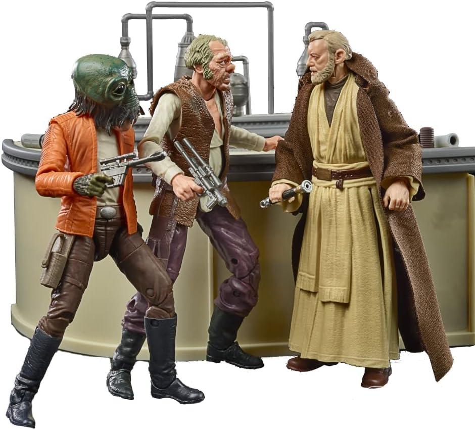 Conjunto de Figuras o Poder da Força Cantina Showdown Black Series Star Wars 15cm ANIMATEK