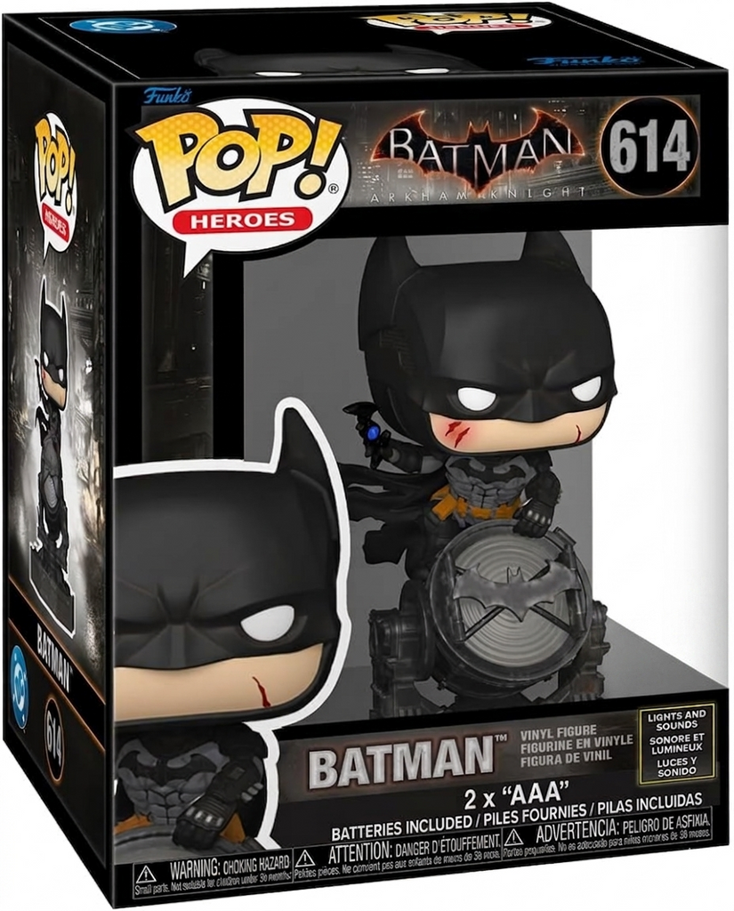 POP! Premium SFX DC Comics – Batman Arkham Knight 18 cm | Figura com Luz e Som
