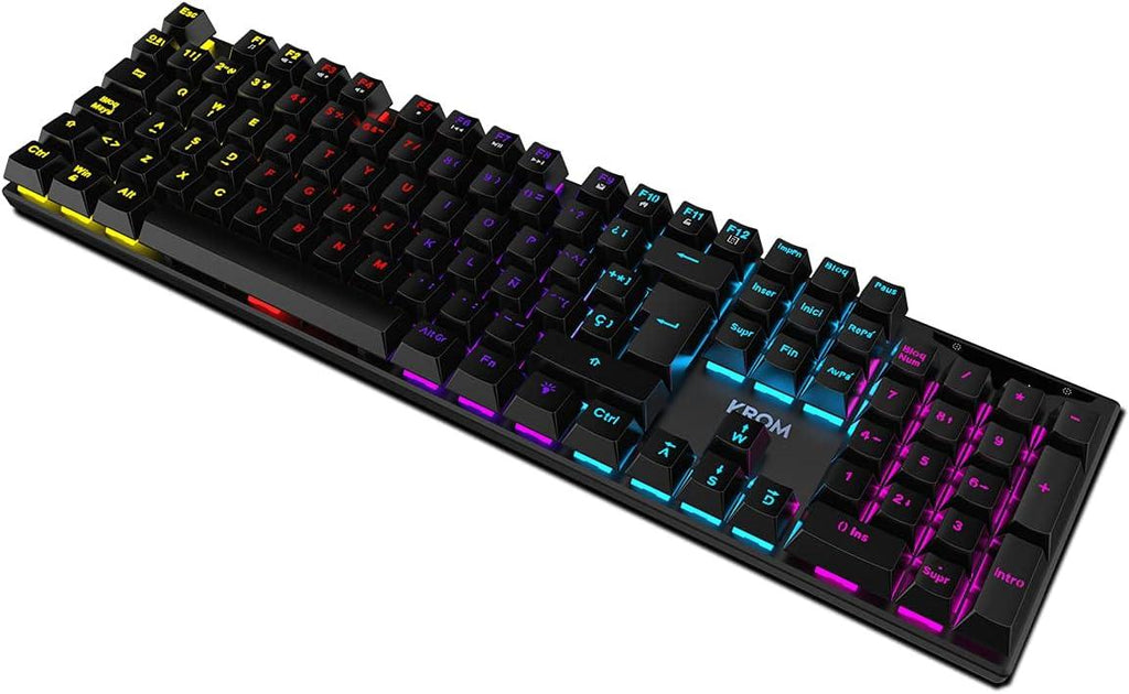 Krom Kasic - NXKROMKASIC- Teclado Gaming Numérico Mecânico RGB Rainbow USB ANIMATEK