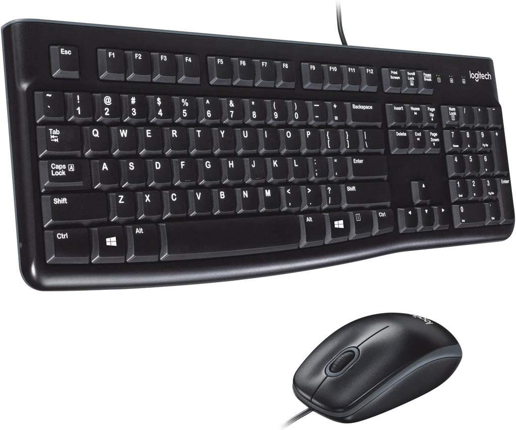 Logitech MK120 Teclado + Rato Óptico 1000dpi USB Qwerty Espanhol Preto ANIMATEK