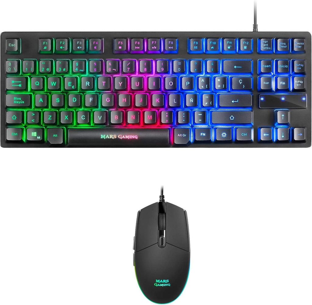 Mars Gaming MCPTKLES Teclado + Rato RGB H-mech USB ANIMATEK