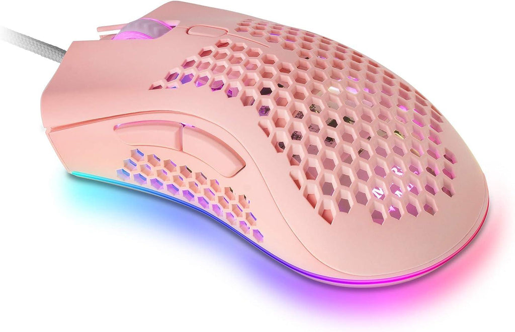 Mars Gaming MMEX 32000DPI 75G RGB PINK USB ANIMATEK