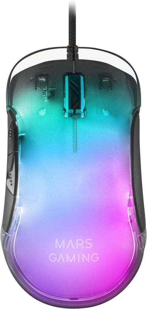 Mars Gaming Rato Gaming MMGLOW 12800DPI Black USB ANIMATEK