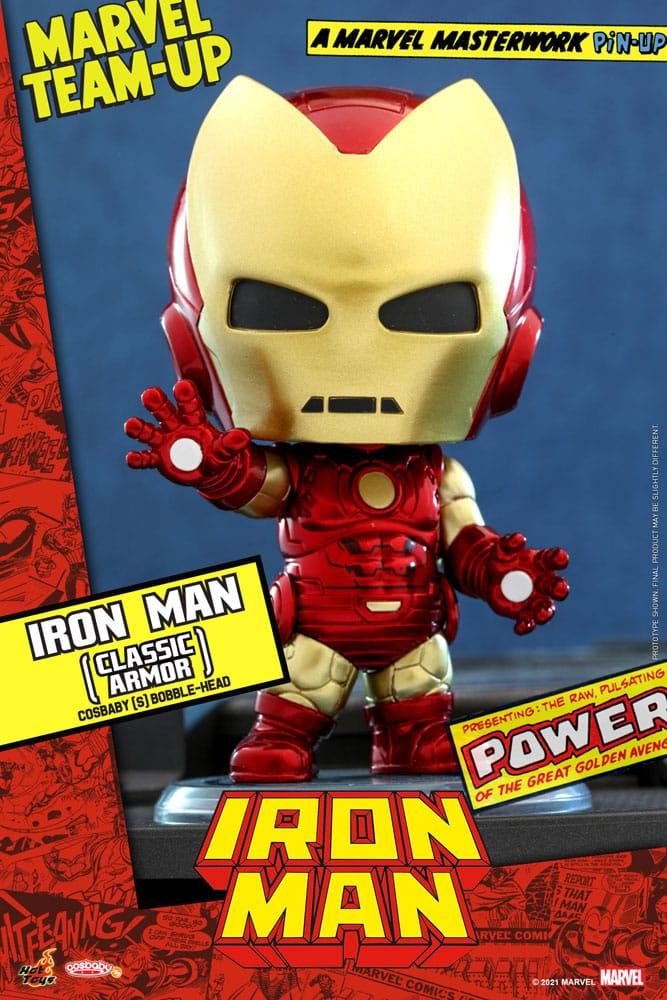 Marvel Comics Cosbaby (S) Mini Figure Iron Man (Classic Armor) 10 cm ANIMATEK