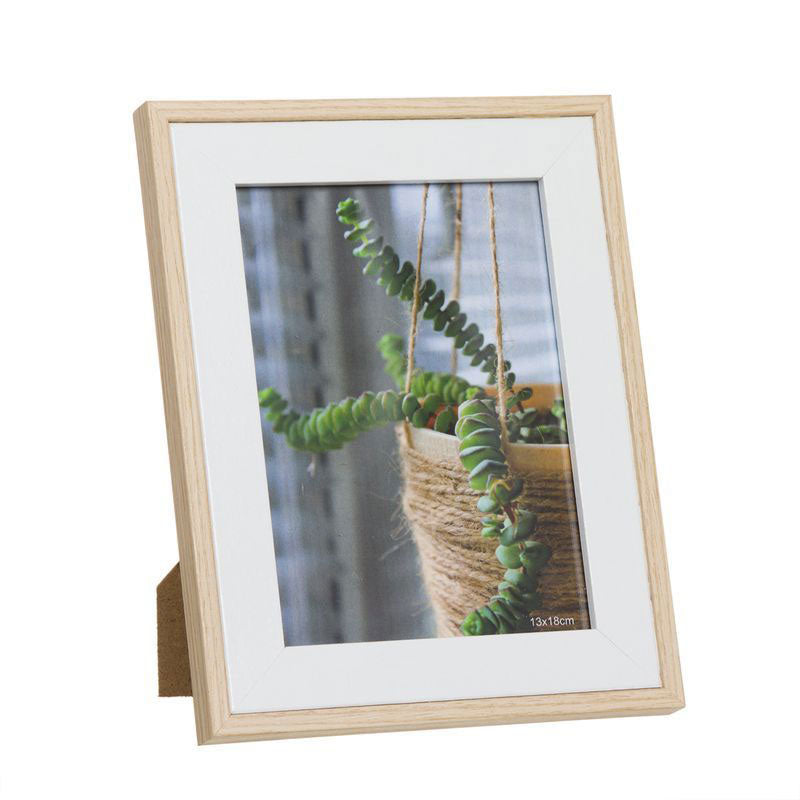 Moldura de Madeira Natural 13x18cm D'CASA - Exposição Elegante para Suas Fotos ANIMATEK