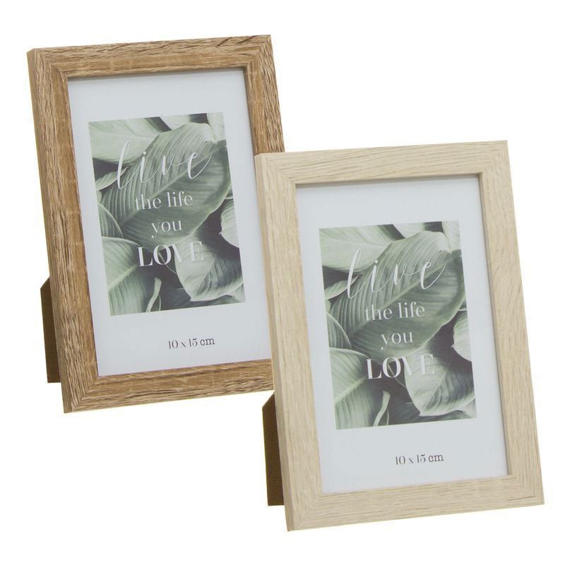Moldura de Madeira Nordic 10x15cm Sortido D'CASA - Decoração - D'CASA