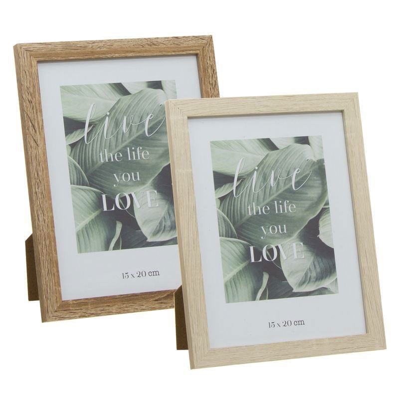 Moldura de Madeira Nordic 15x20cm Sortido - D'CASA - Decoração - D'CASA