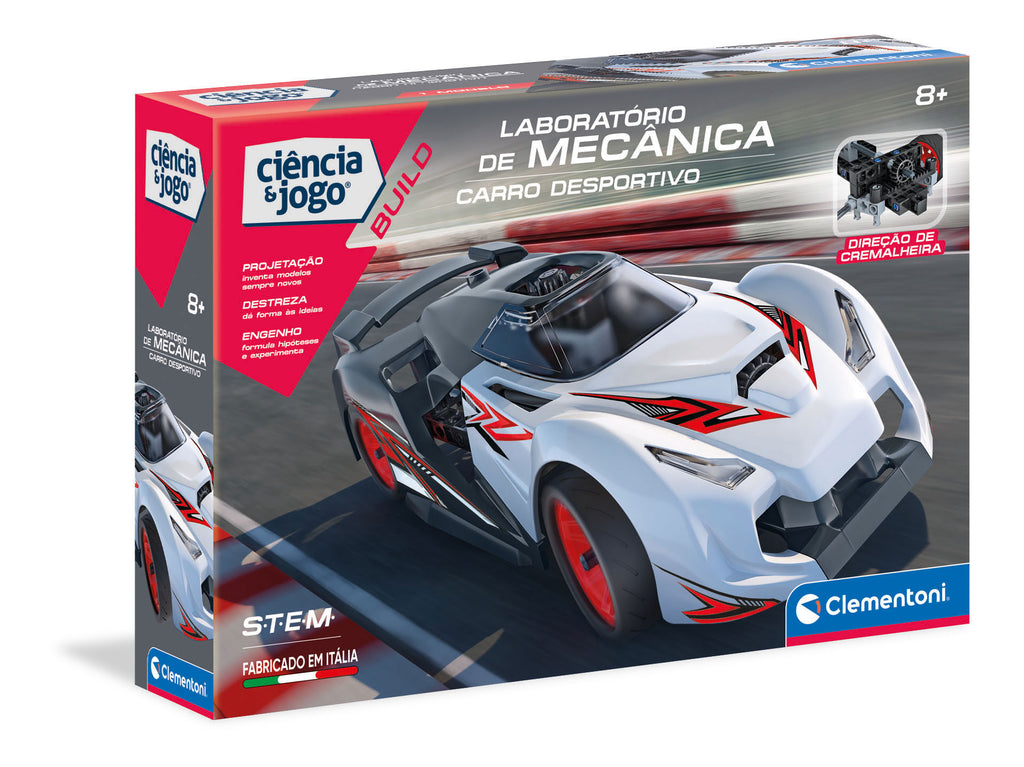 Laboratório de Mecânica – Carro Desportivo Clementoni Ciência & Jogo 67303