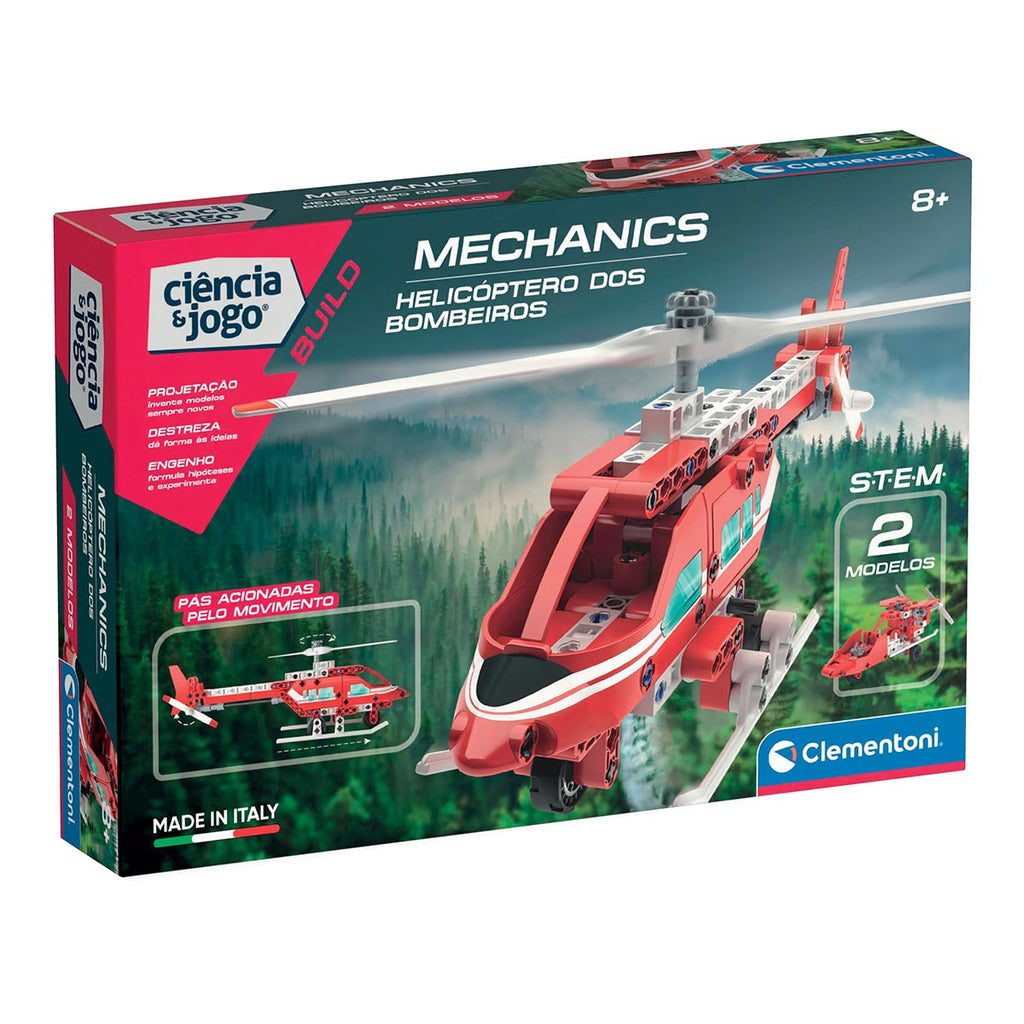 Laboratório de Mecânica – Helicóptero de Bombeiros Clementoni Ciência 67780