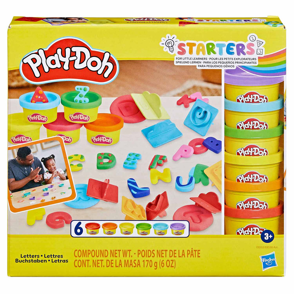 Plasticina Aprendizagem Letras Play-Doh Hasbro E8532/E8530