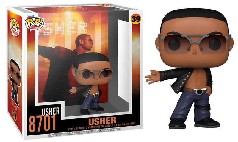 POP! Albums Usher 8701 Vinyl Figure 9 cm - Colecionáveis - Funko