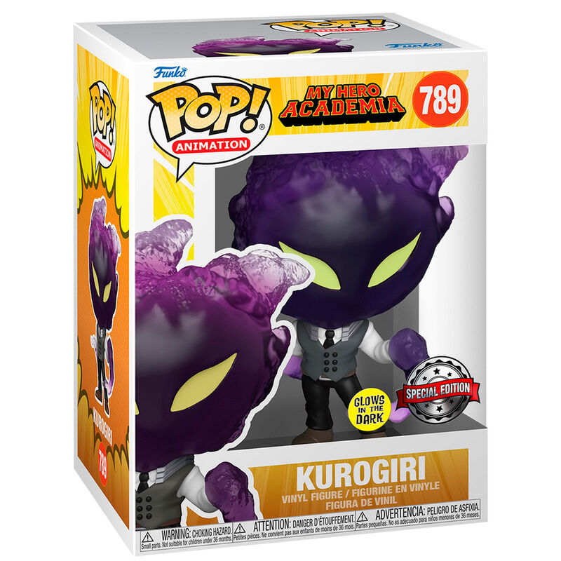 POP! Animation My Hero Academia Vinyl Figure Kurogiri Glow Special Edition 9 cm ANIMATEK