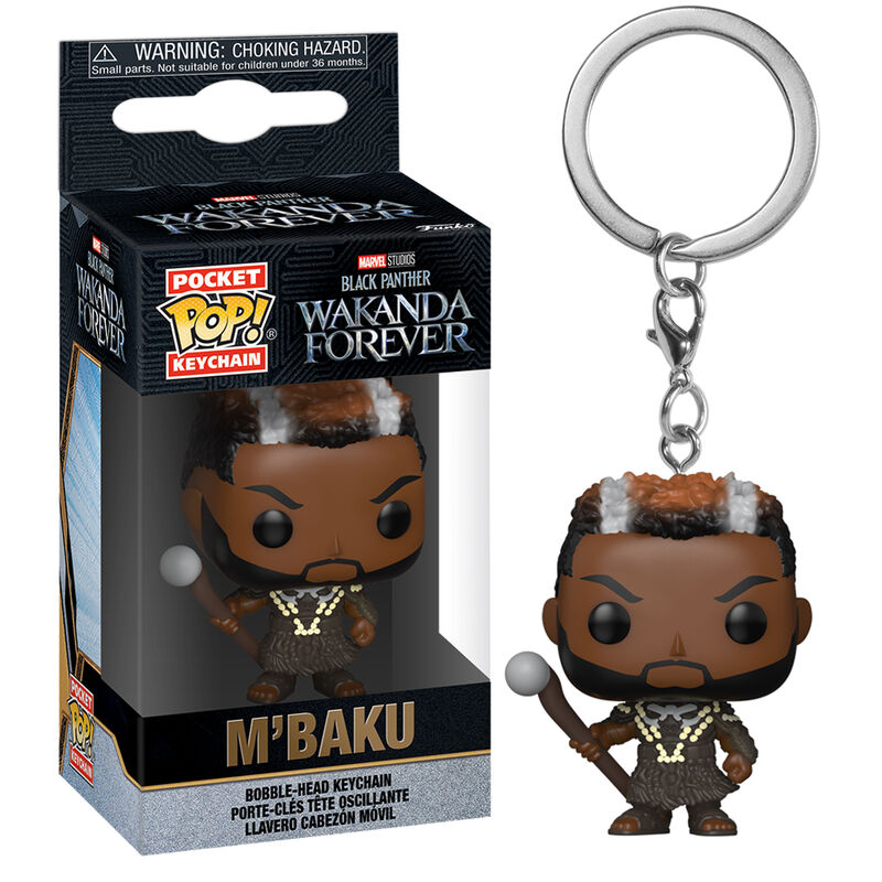 POP! Black Panther: Wakanda Forever Pocket Vinyl Keychains 4 cm M'Baku ANIMATEK