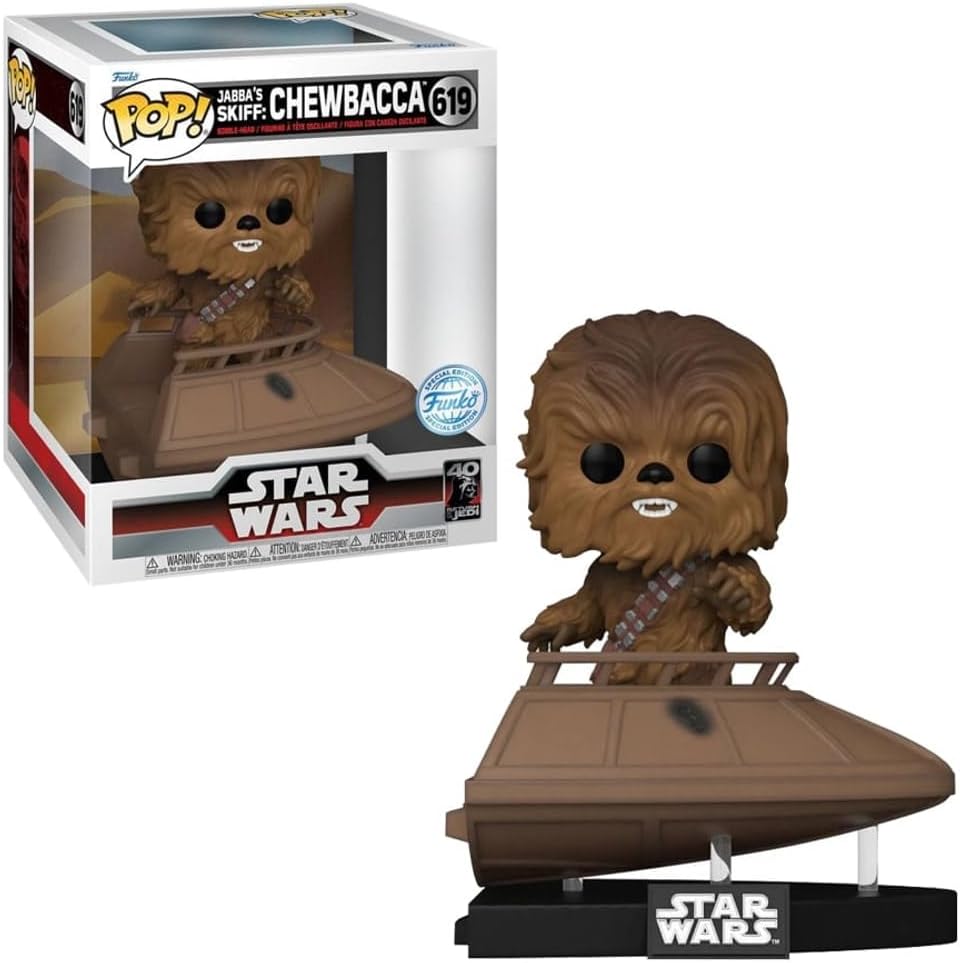 POP! Deluxe Star Wars 40th Return of the Jedi - Chewbacca Jabba's Skiff Exclusive 20 cm ANIMATEK