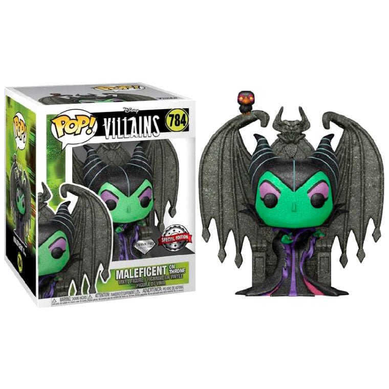 POP! Deluxe Villains Disney Vinyl Figure Maleficent on Throne Diamond 9 cm - Toys - Funko