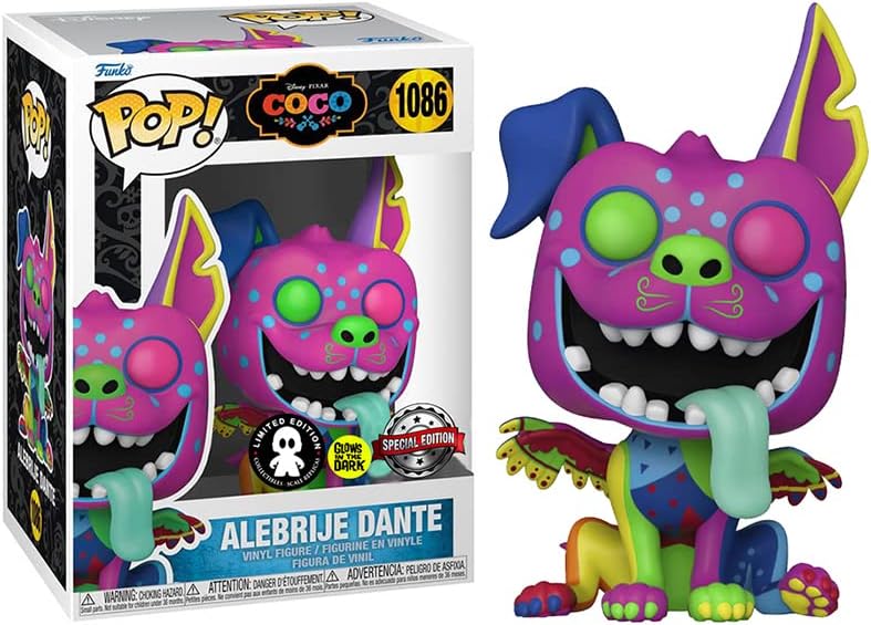 POP! Disney: Coco - Alebrije Dante Exclusive 9 cm - Colecionáveis - Funko