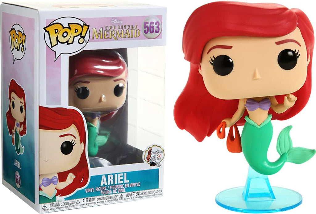 POP! Disney: Little Mermaid - Ariel com Bolsa 9cm - Colecionáveis - Funko